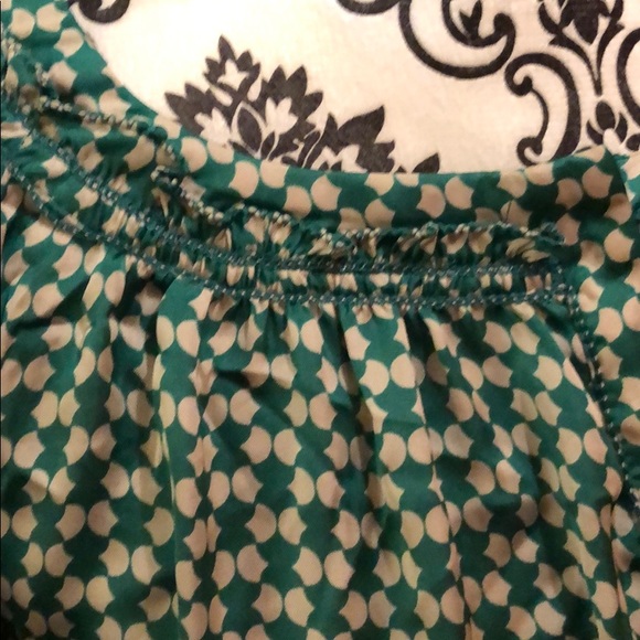 Green and beige dress - Picture 4 of 8